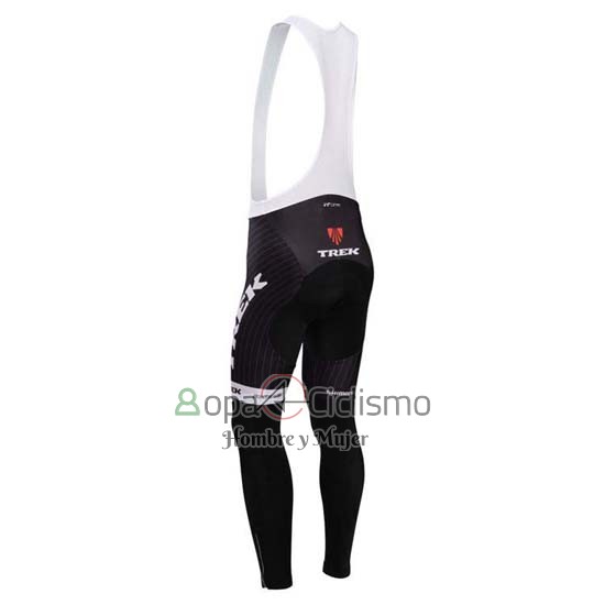 Trek Factory Racing Ropa Ciclismo Culotte Largo 2014 Mangas Largas Negro y Blanco